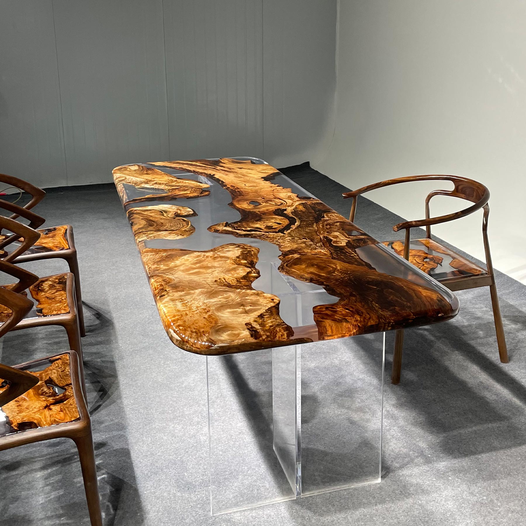 Epoxy Resin Wood Table - Kazanahome