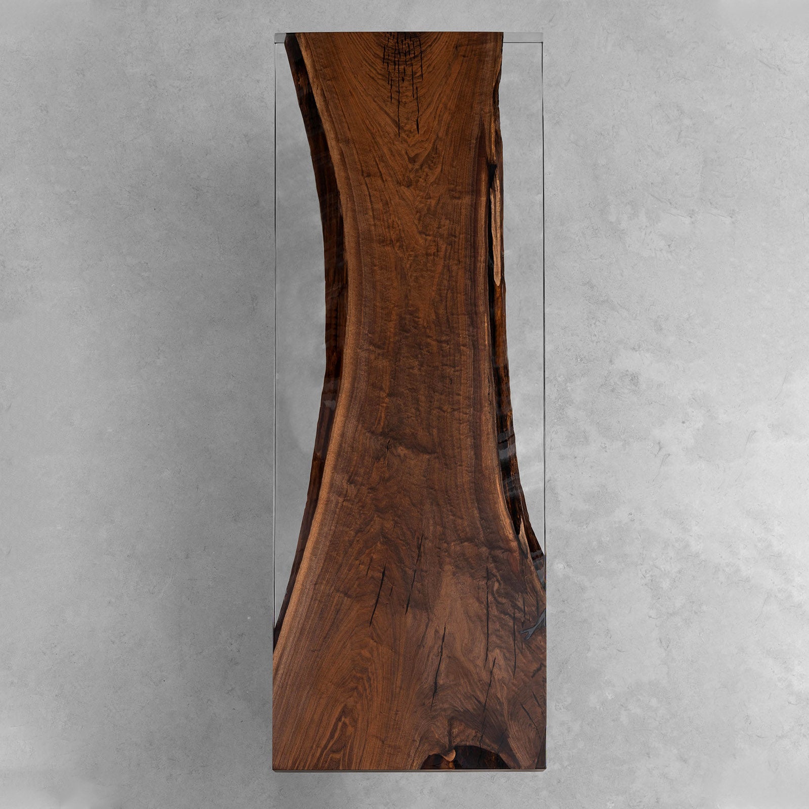 Black Walnut Wood Table with Epoxy Resin - Kazanahome