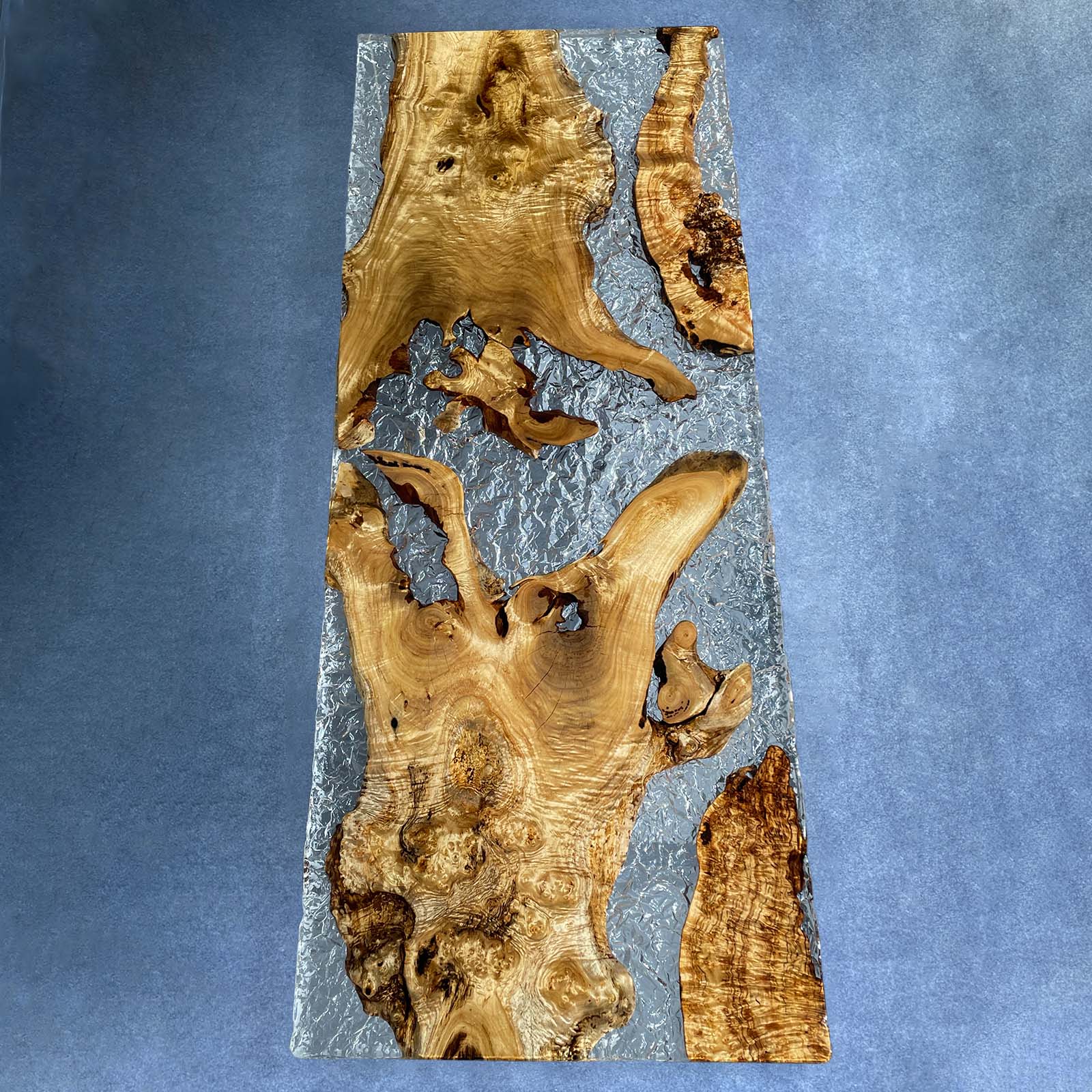 Ice Crack Epoxy Wood Table - Kazanahome