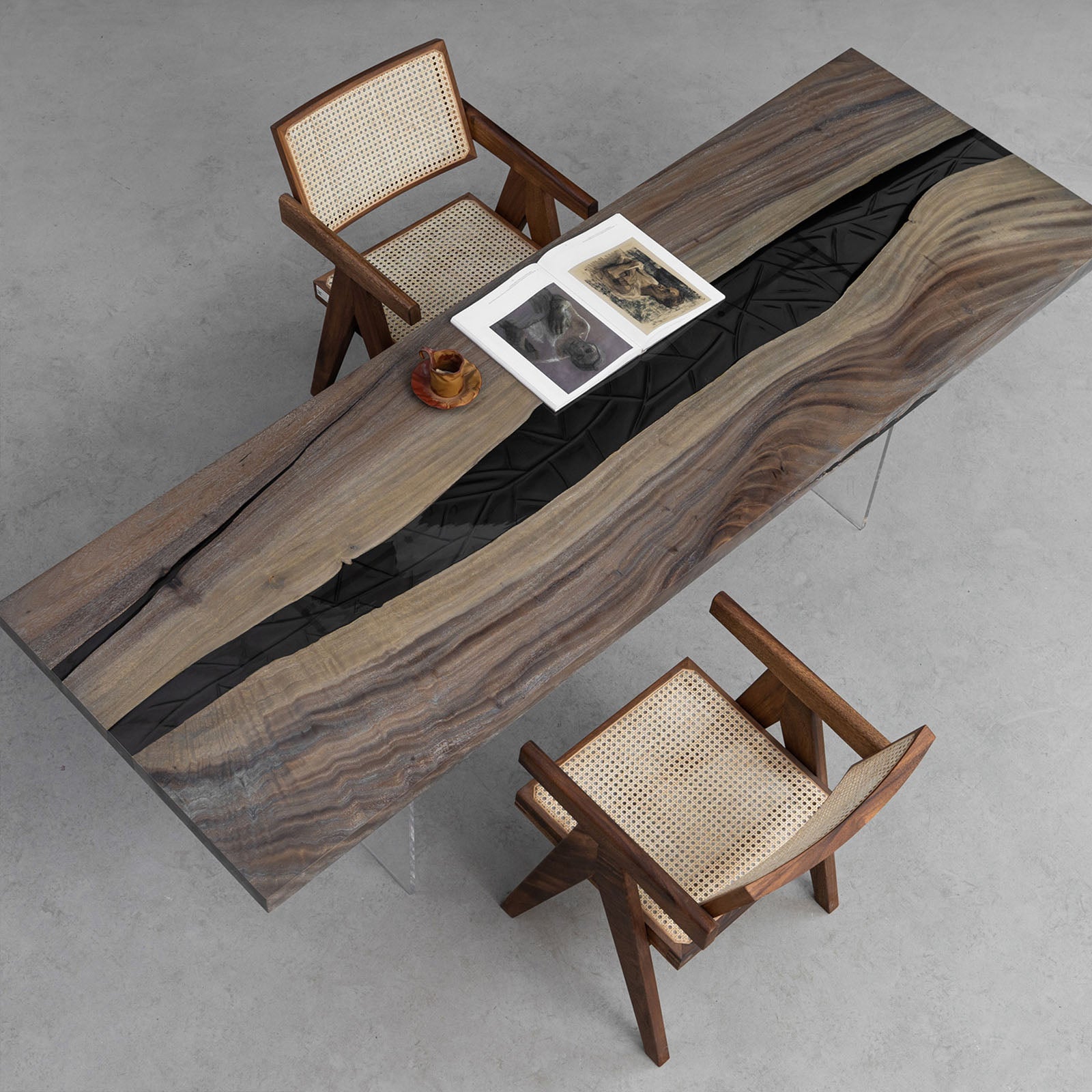 Wood Epoxy Table - Kazanahome