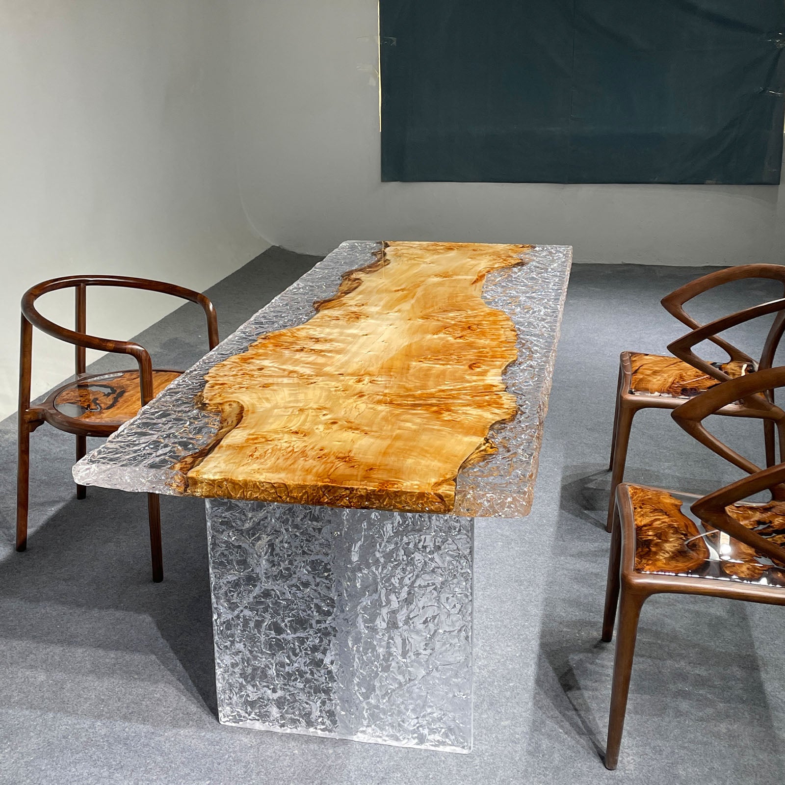 Handmade Wood Epoxy Table - Kazanahome