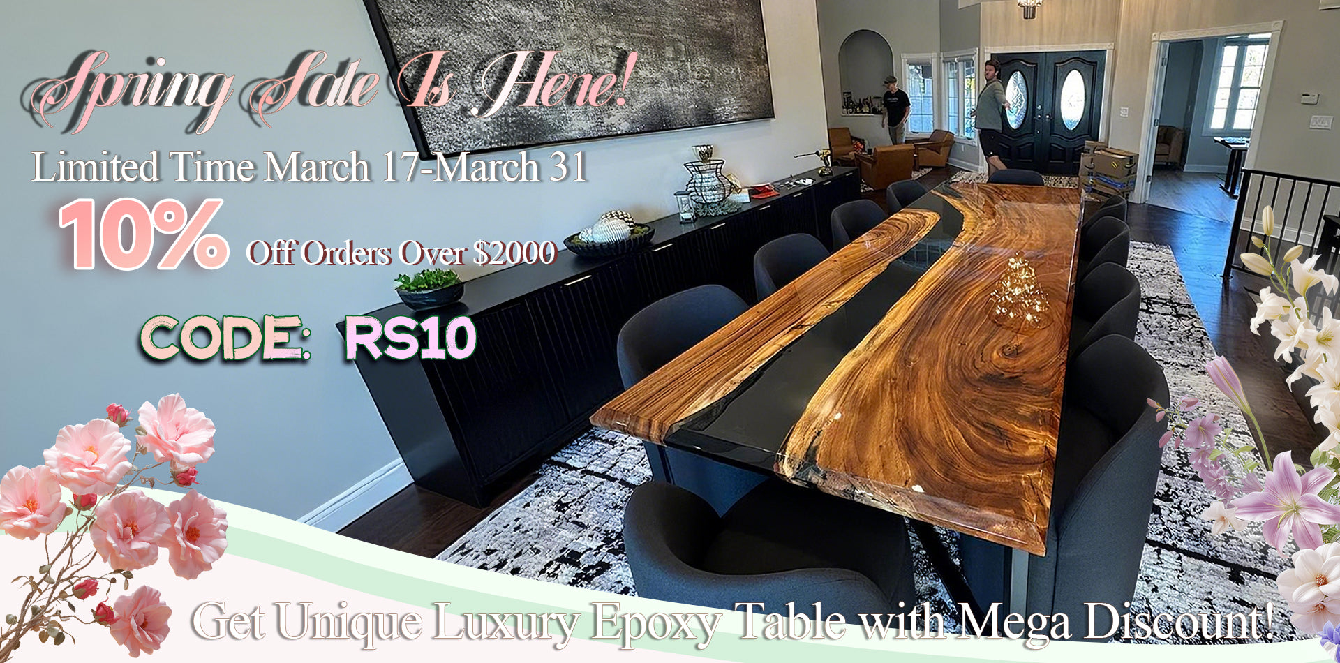 Epoxy Table for dining meeting conference table In Sacramento