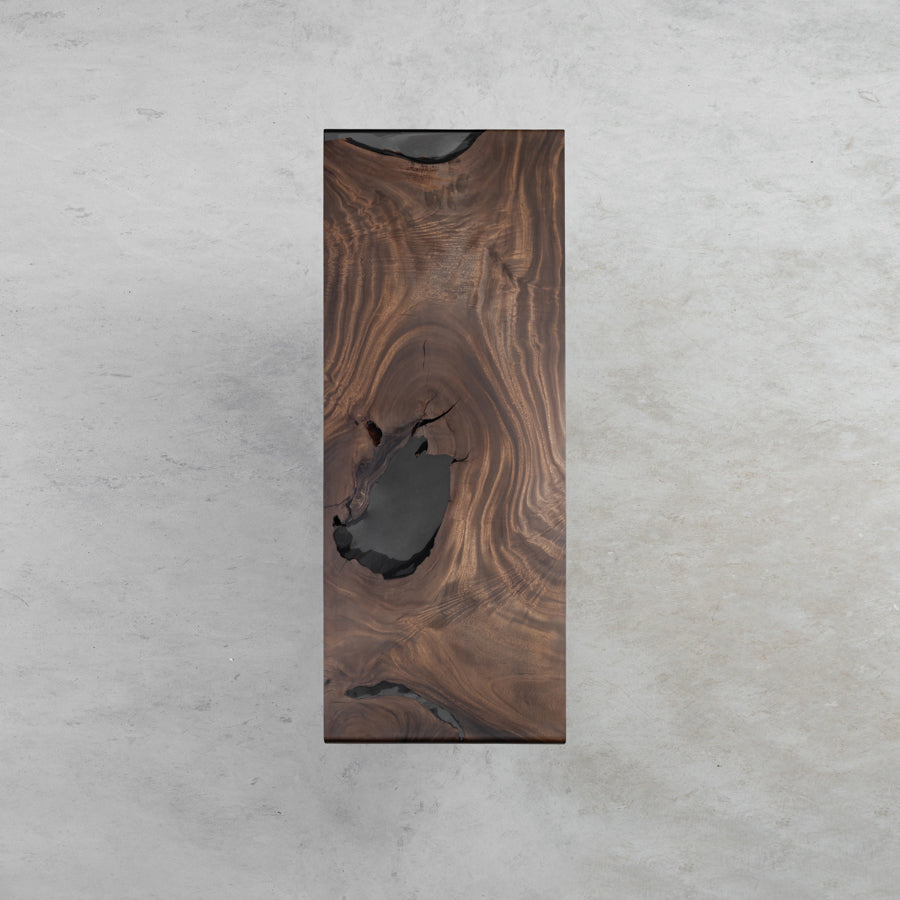 Kazanahome Walnut Epoxy Dining Table