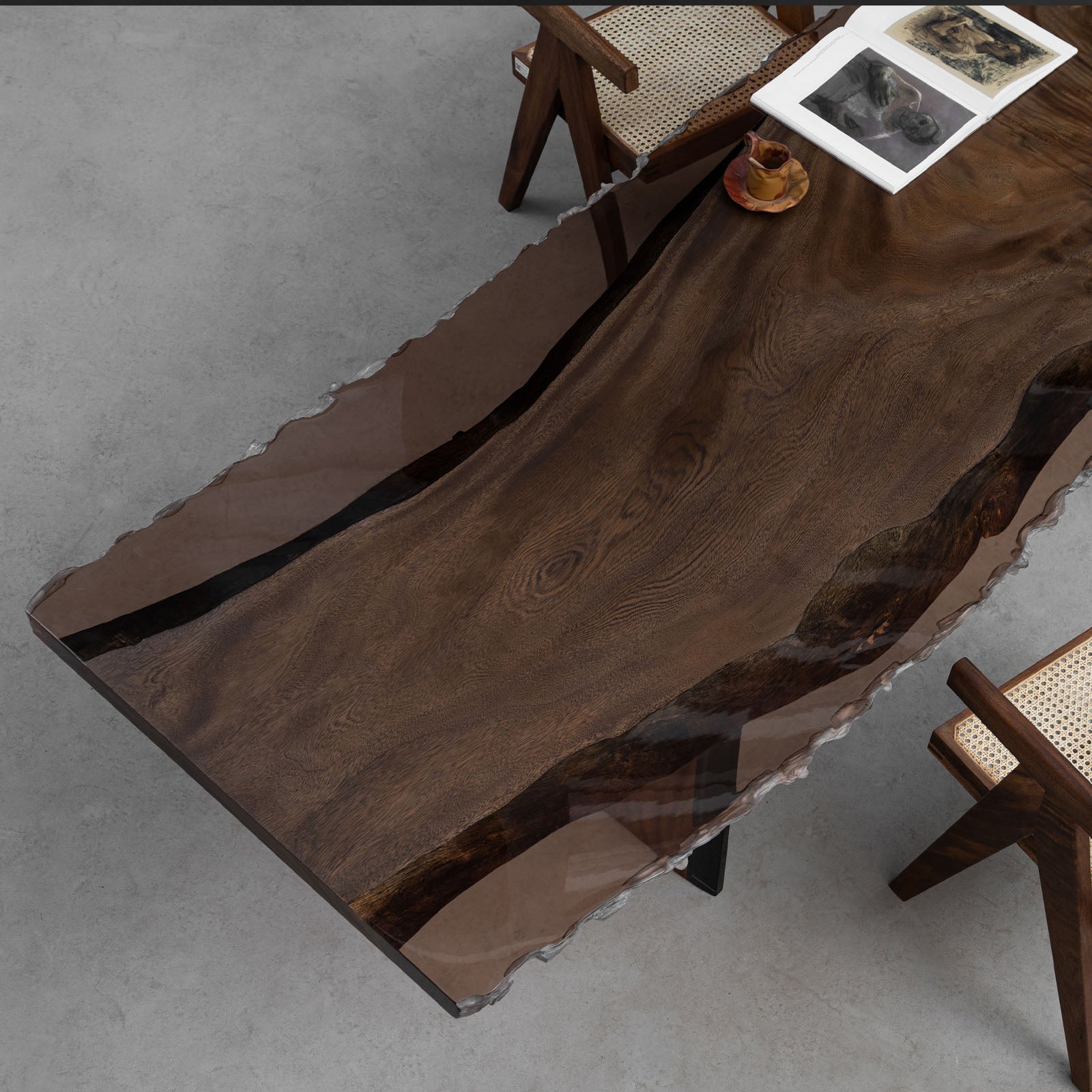 Wood Epoxy Table - Kazanahome