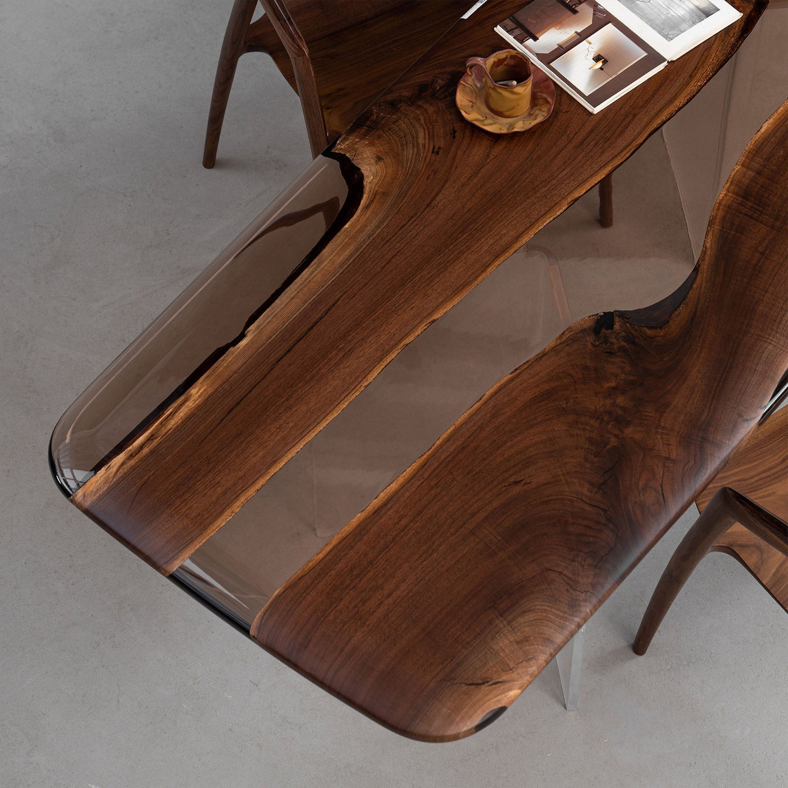 Epoxy Resin Wooden Table - Kazanahome