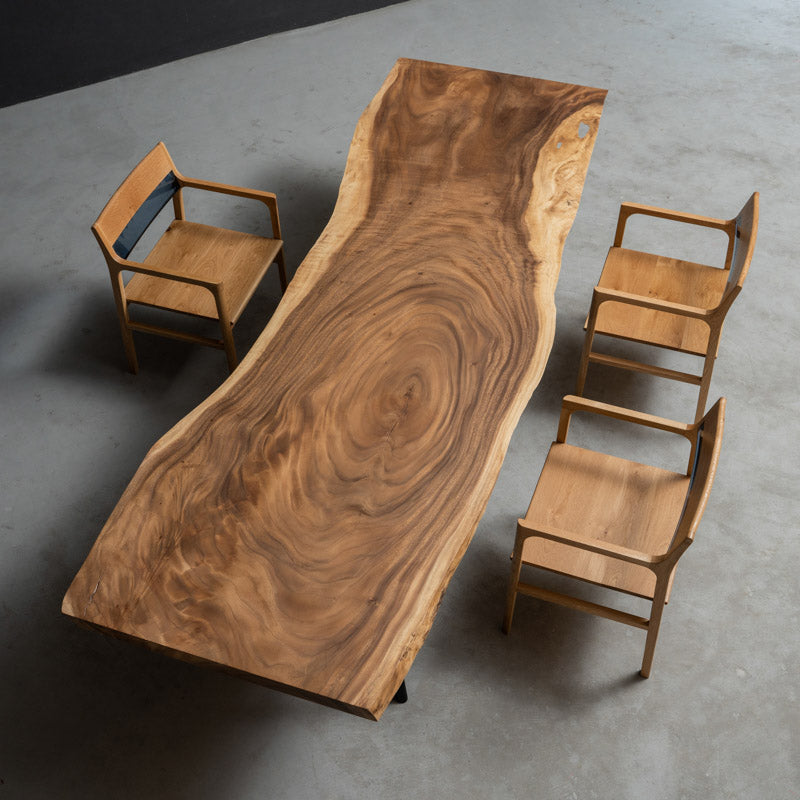 Kazanahome Live edge Walnut Dining Table