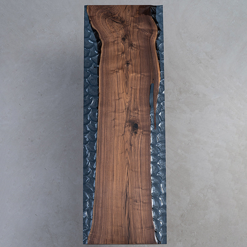 Black Walnut Crystal Dining Epoxy Table