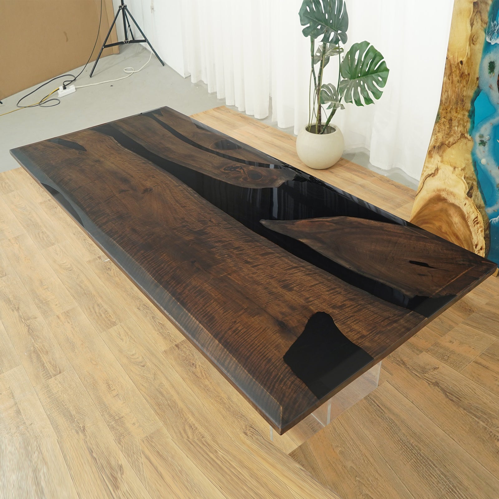 Black Walnut Epoxy Table