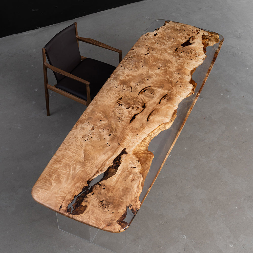 Poplar Resin Epoxy Table Kazanahome