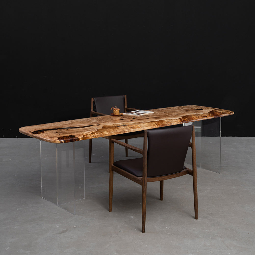 Poplar Wood Resin Epoxy Table