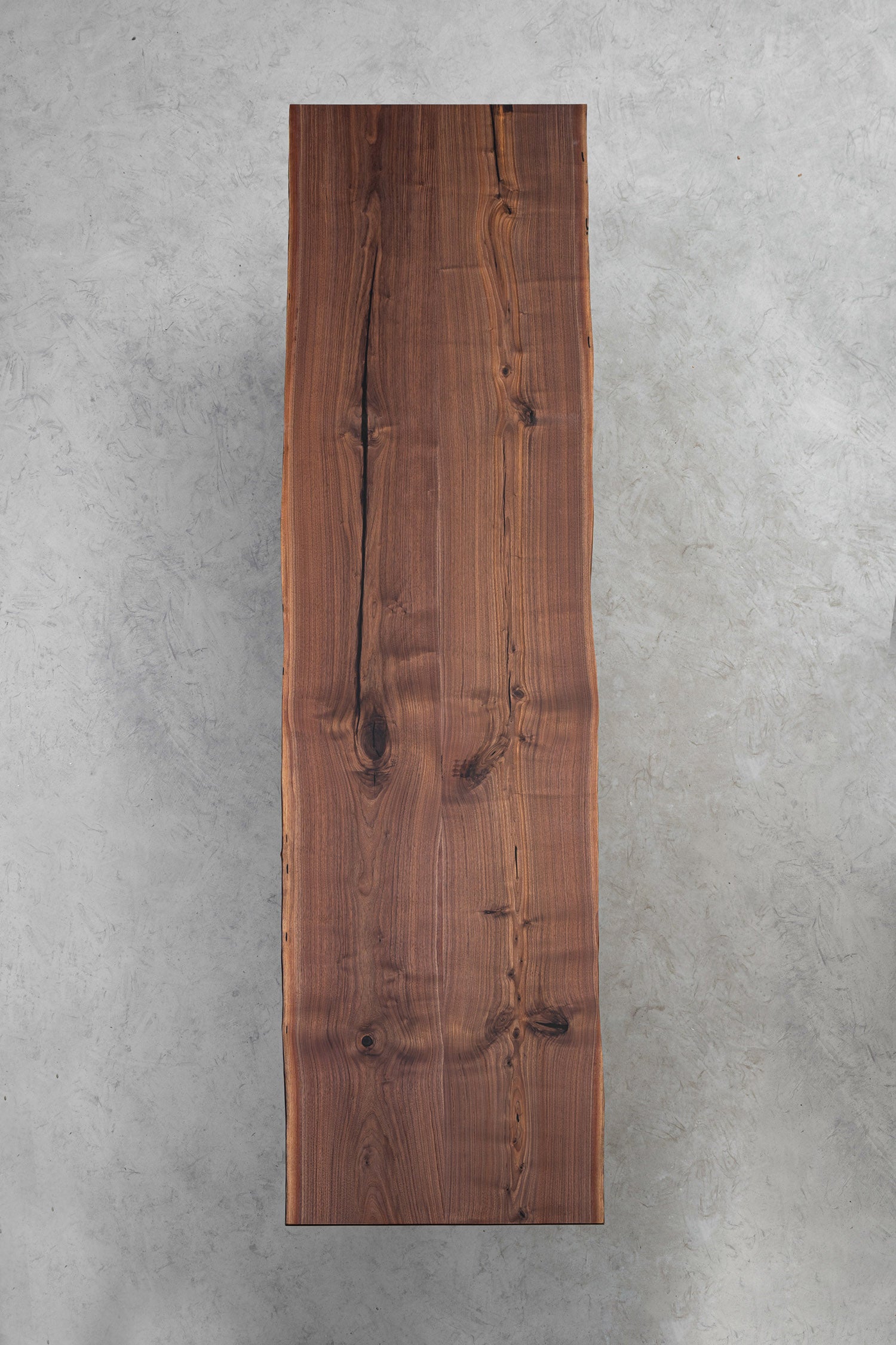 Kazanahome Rustic Black Walnut Solid Wood Kitchen Table