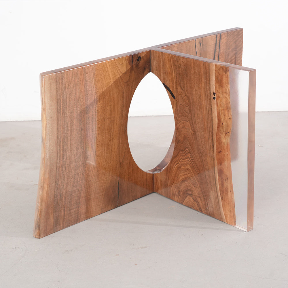 wood epoxy table legs handmade
