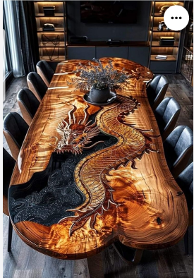 Custom Black Walnut Epoxy Table Deposit $1354.5 for Feroze