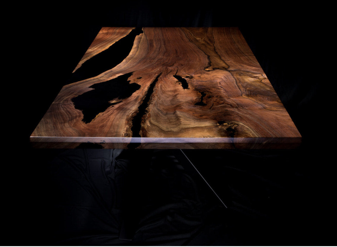 Custom Walnut Epoxy Table for Shashank