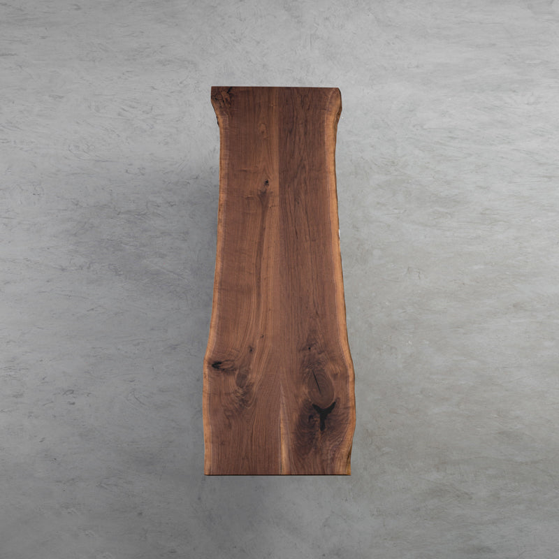 kazanahome rusic Live Edge Black Walnut Dining Table Modern Farmhouse Live Edge Table