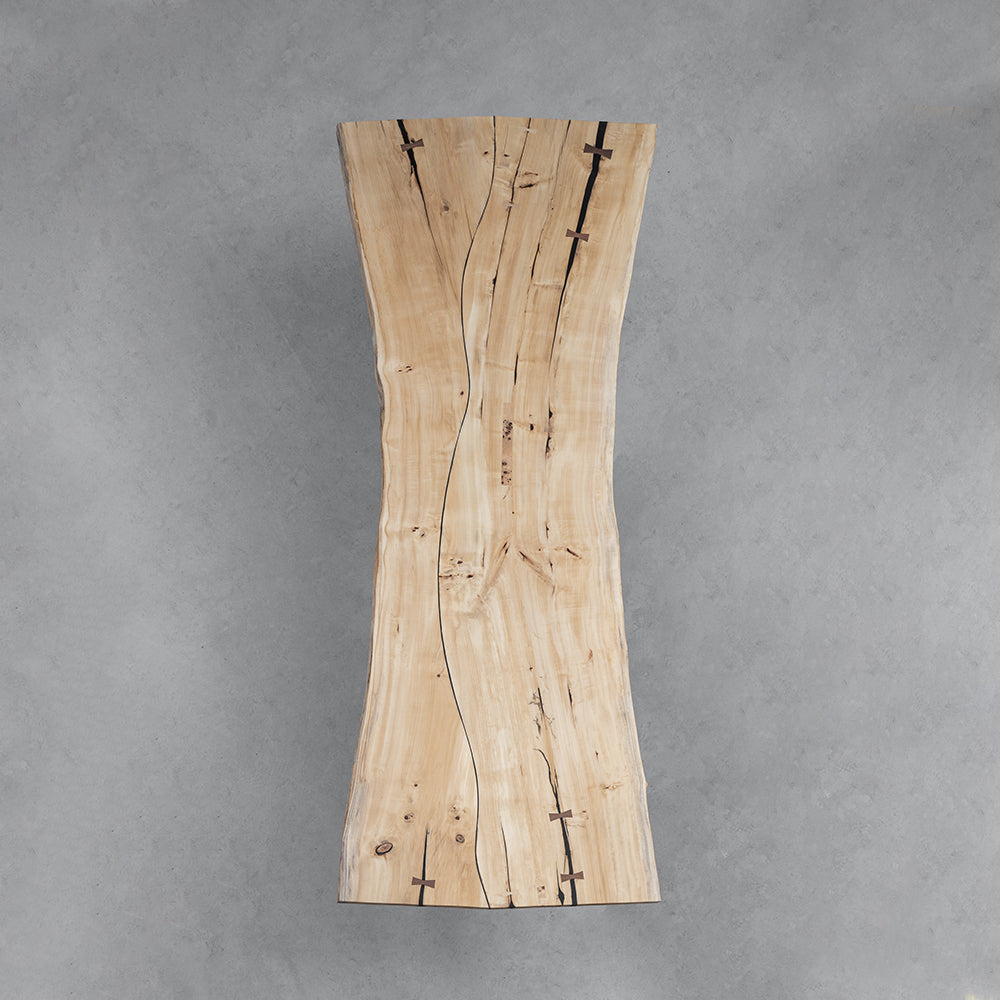 Poplar Wood Live Edge Table