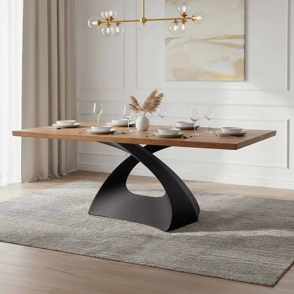 Metal Table Base X-shaped 28" H for Table Tops