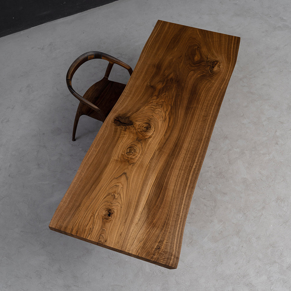 Wood Solid Wood Slab Table
