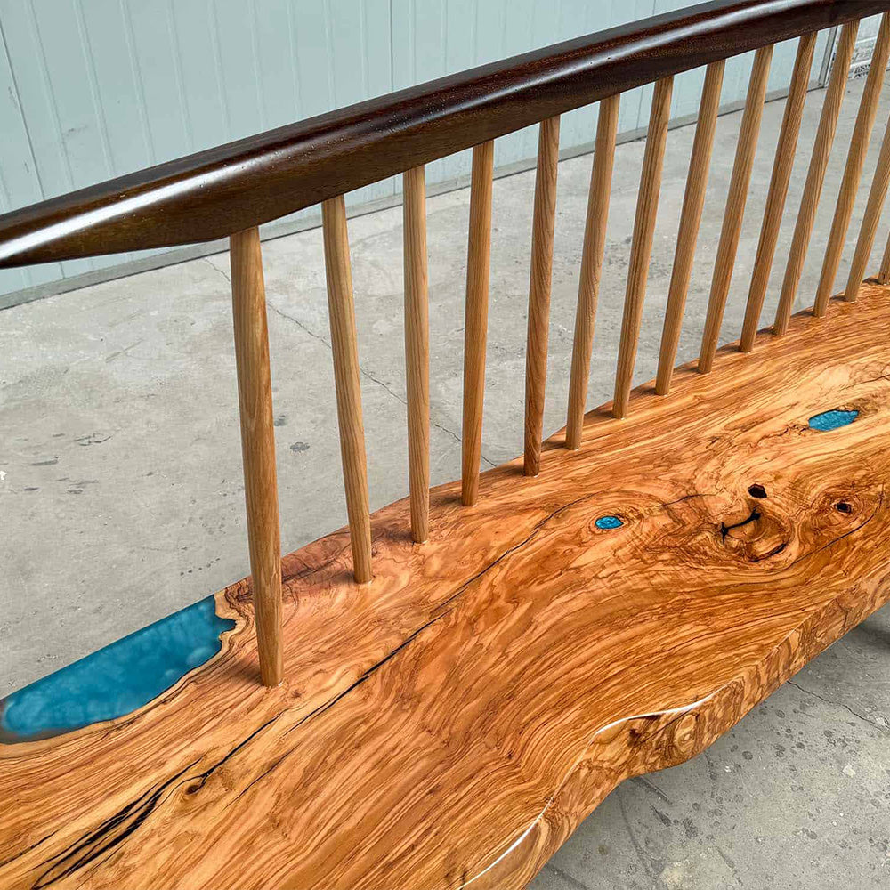 Backrest Epoxy Table