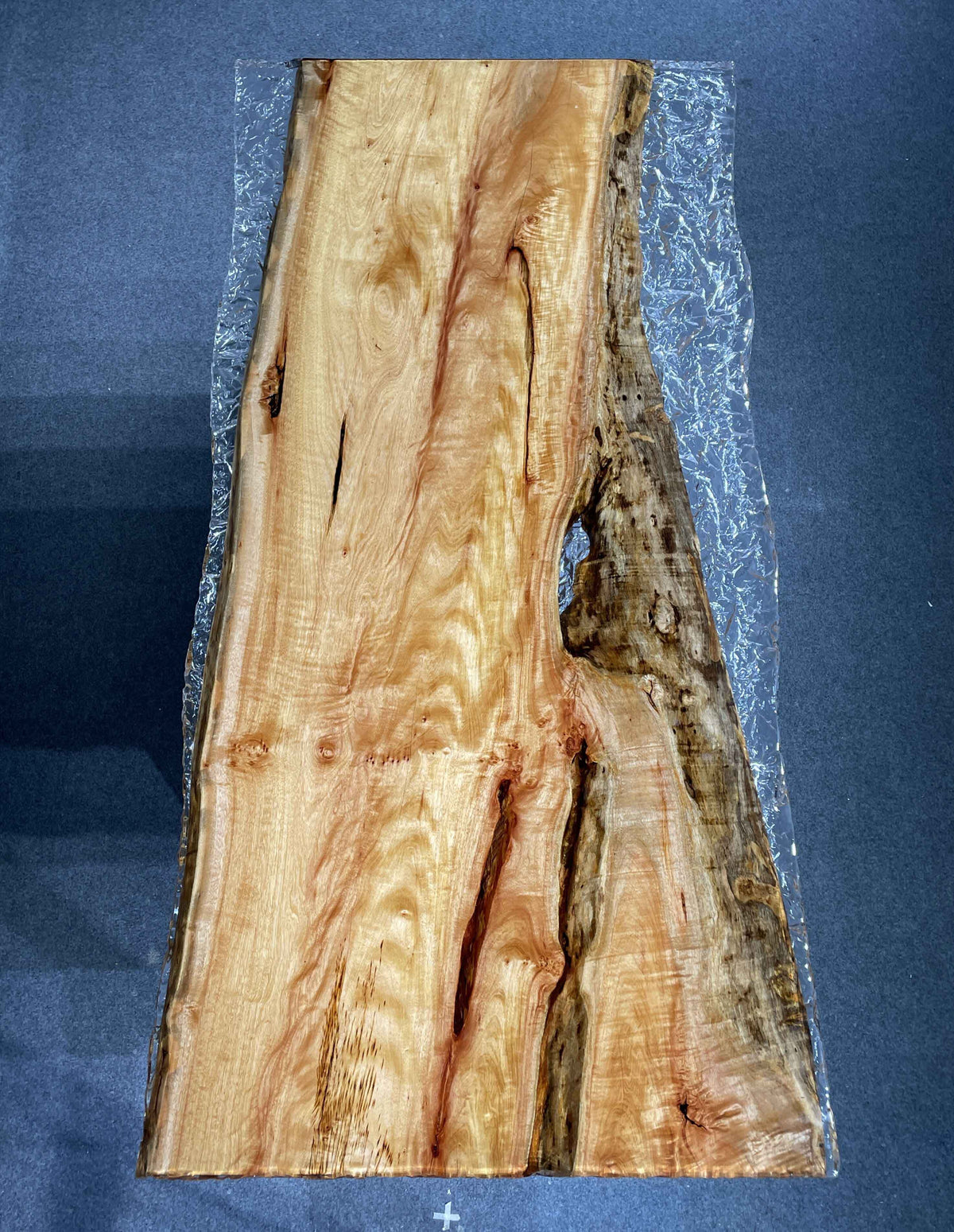 Camphor Ice Crack Live Edge Epoxy Table