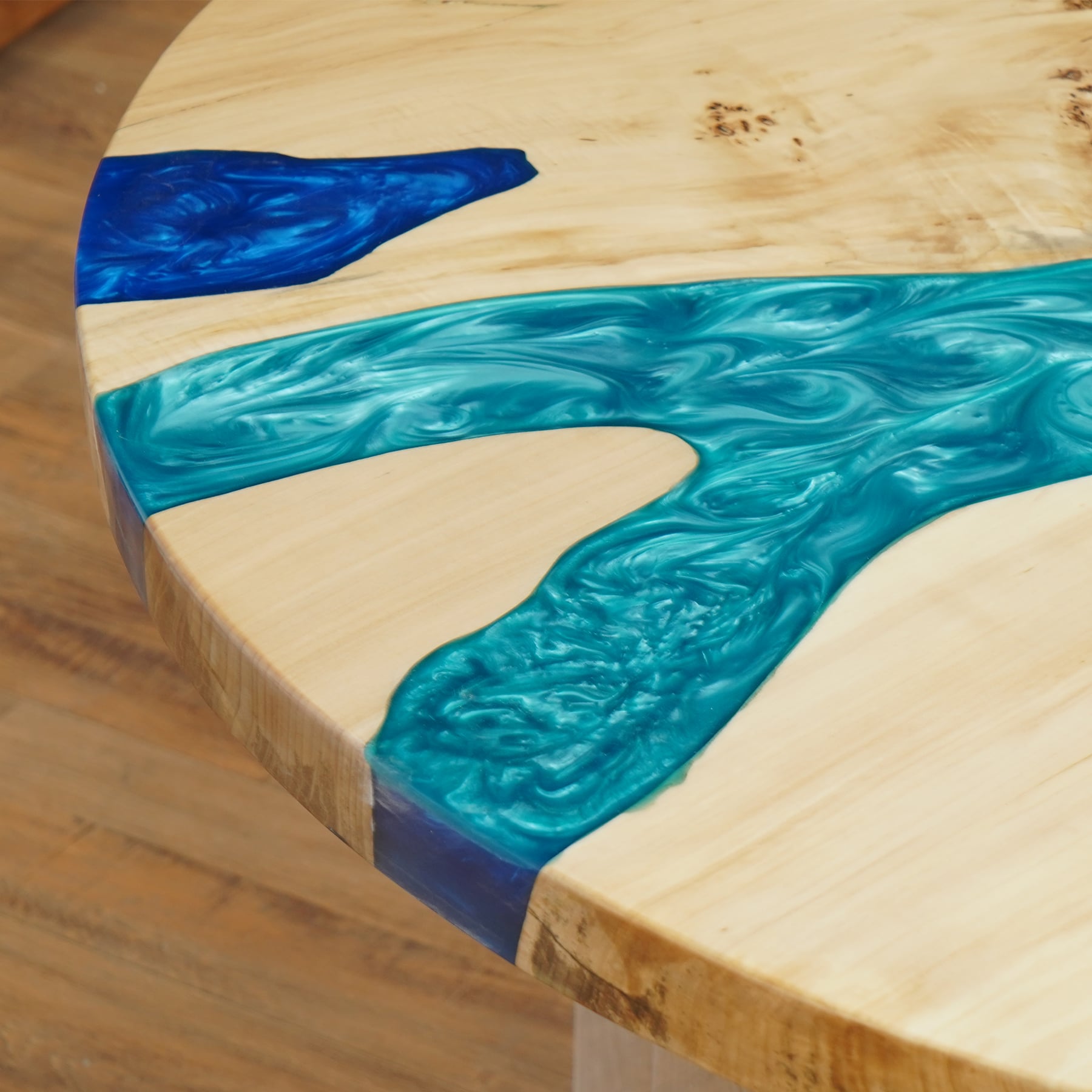 Resin River Round Epoxy Tables Kazanahome