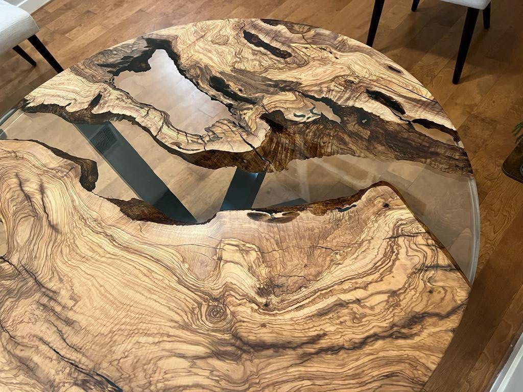 Round Resin Epoxy Tables Kazanahome