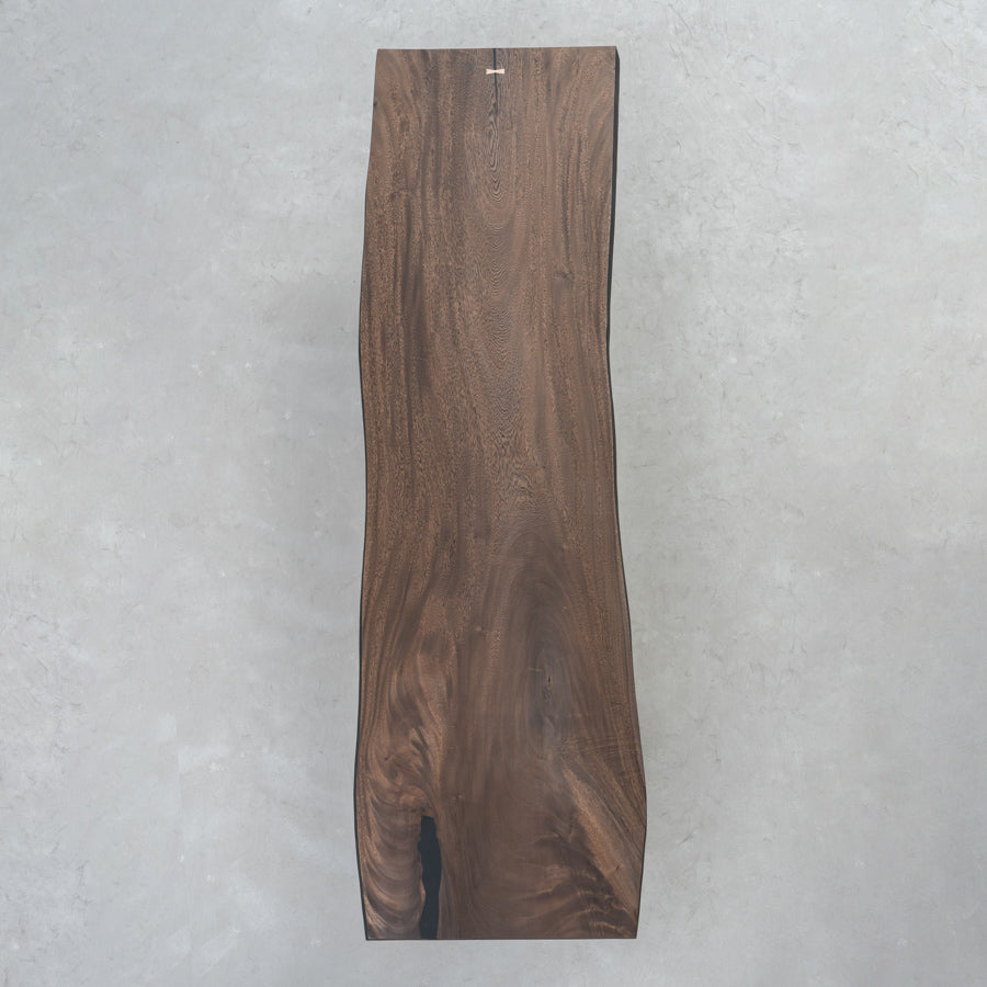 kazanahome Slab Dining Table Natural live edge black walnut solid wood table