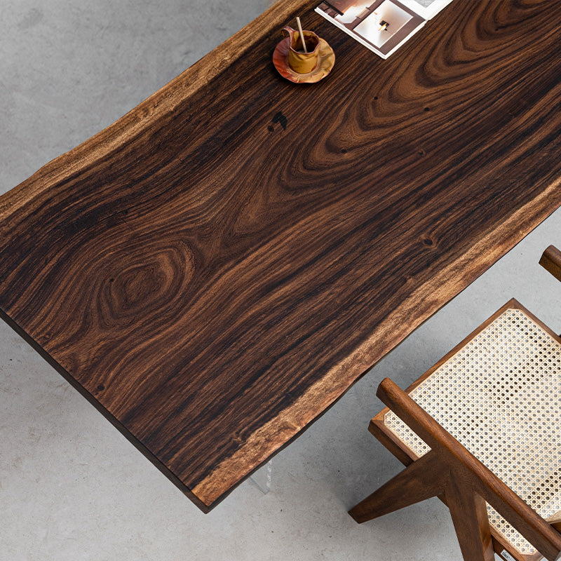 KAZANAHOME Black Walnut Live Edge Table