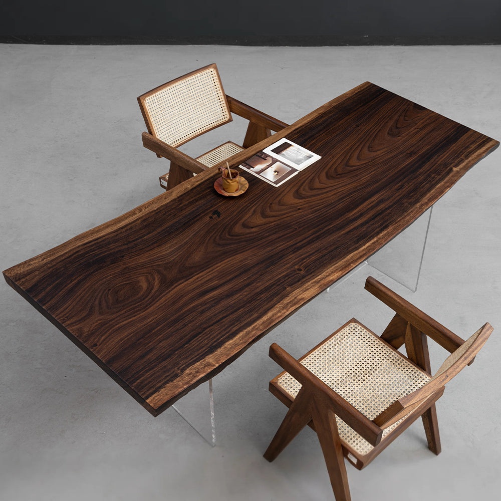 Walnut Slab Natural Solid Wood Table