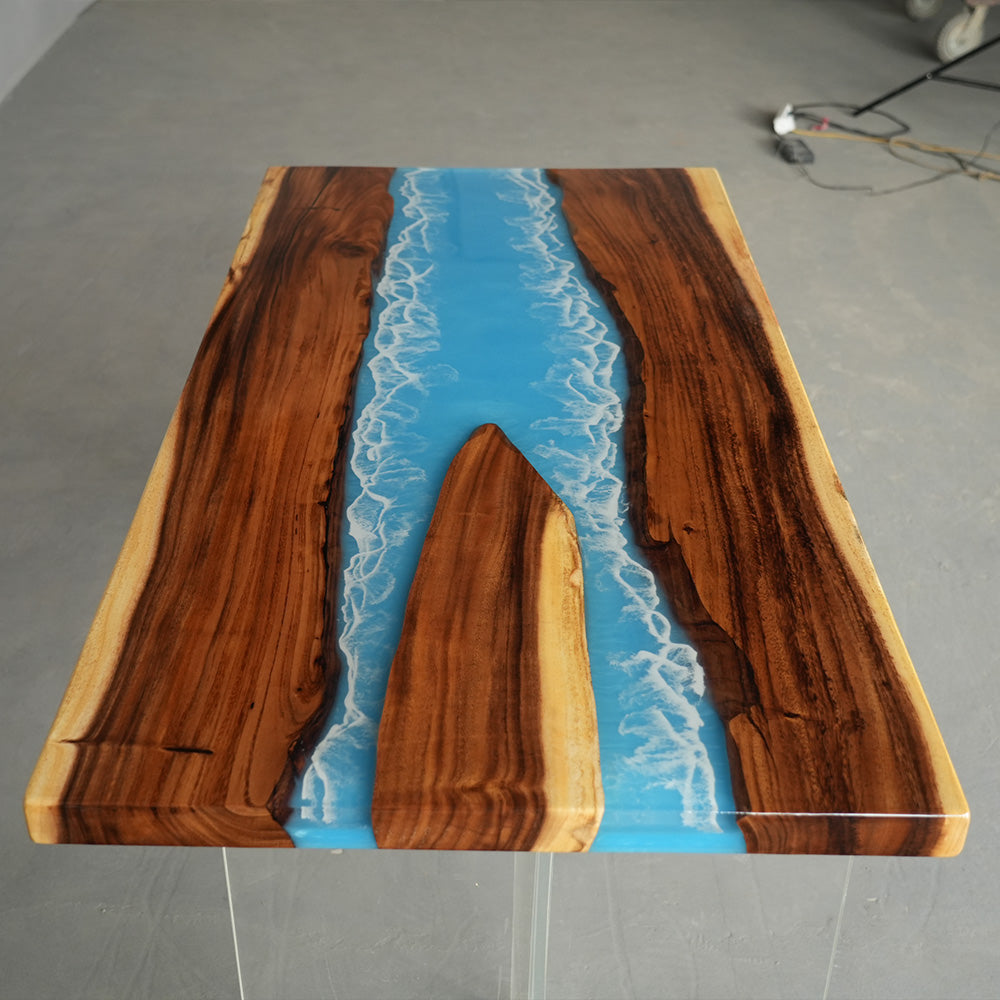 Epoxy Walnut Resin Table