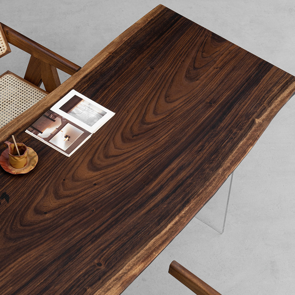 Walnut Large Slab Solid Wood Table