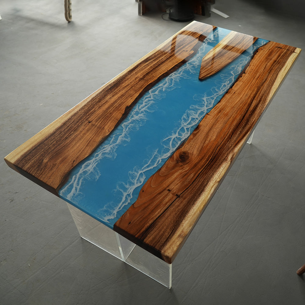 Wood Walnut Epoxy Table