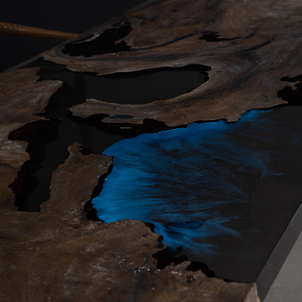 Kazanahome Wood Epoxy Table