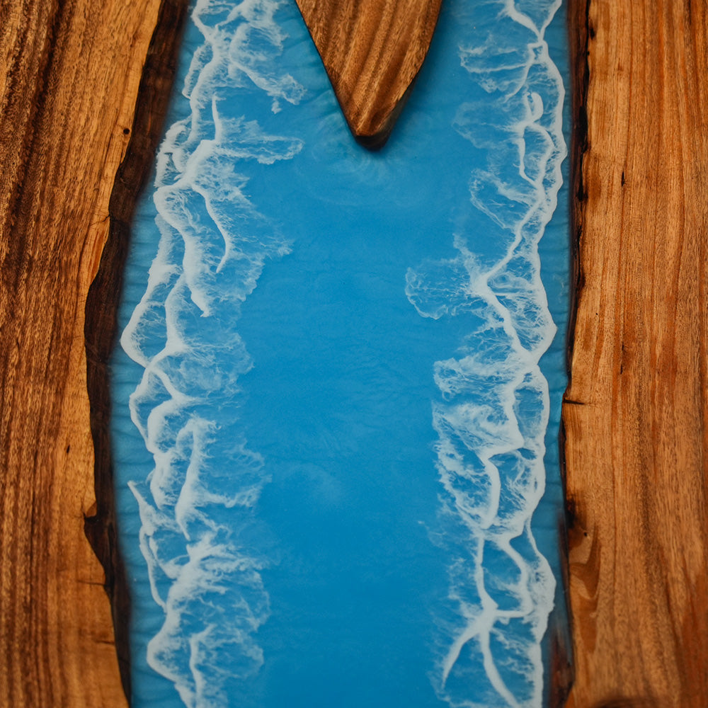 Walnut Wave Epoxy Table