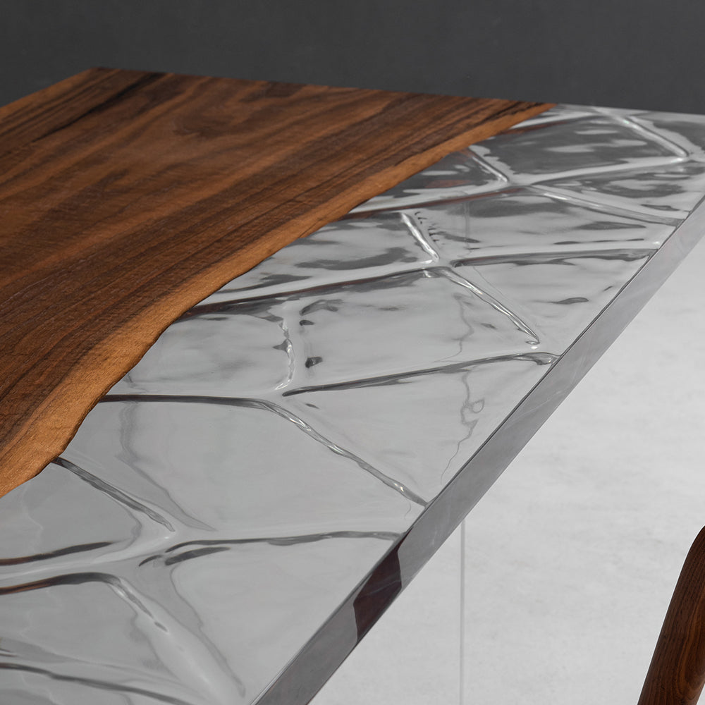 Black Walnut Wood Epoxy Table