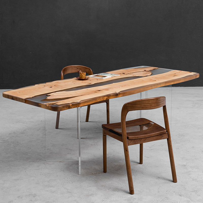 Dining Crystal Epoxy Table Kazanahome