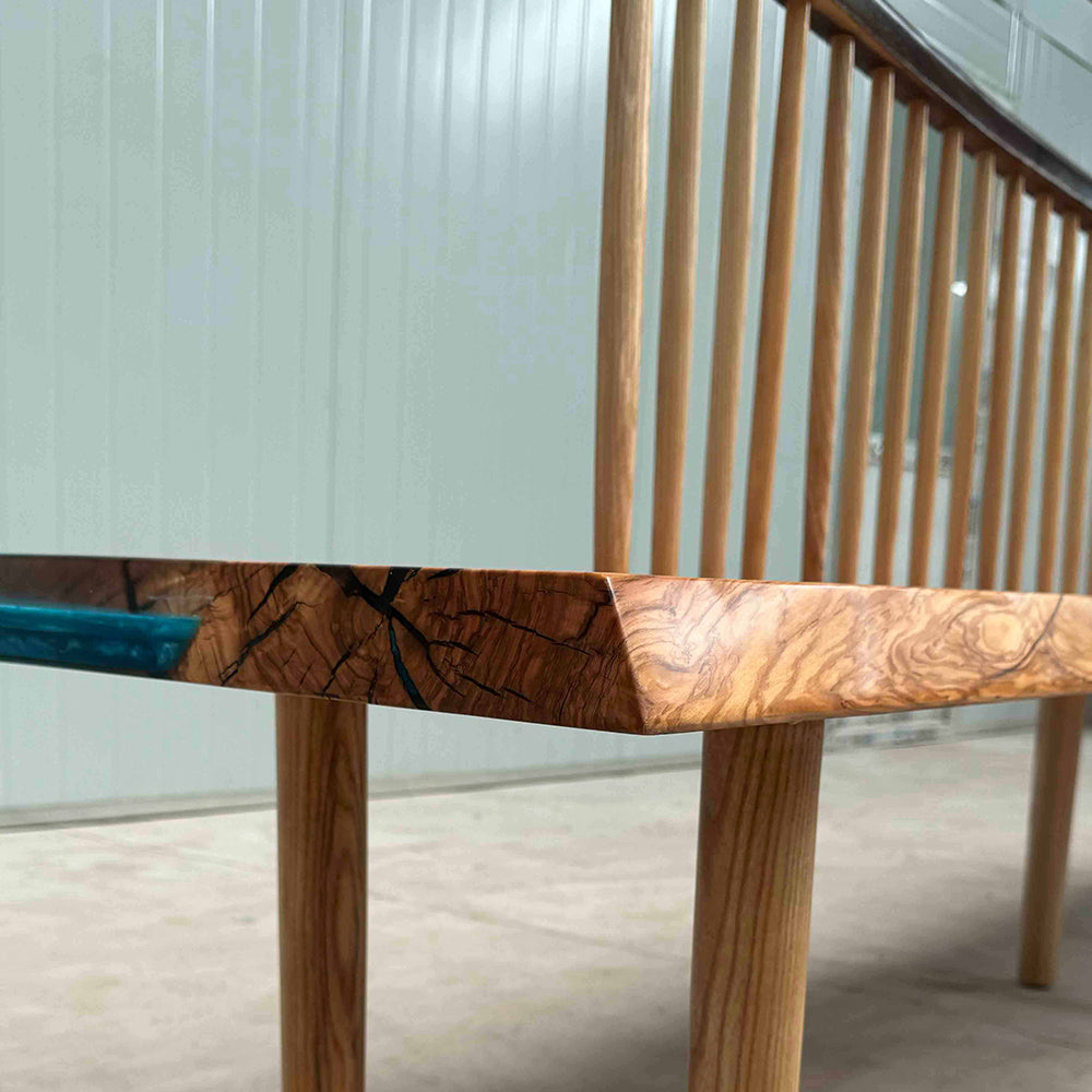 kazanahome backrest epoxy stool