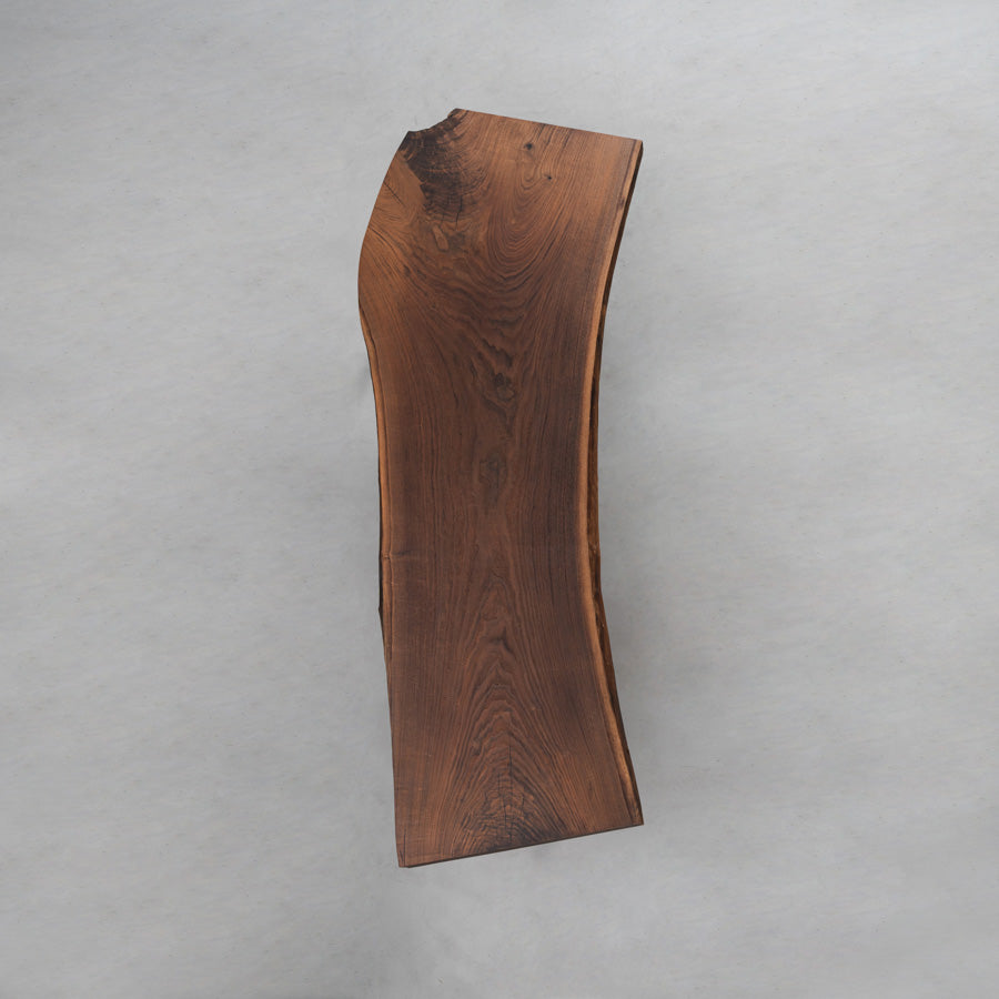 KAZANA Handmade Live Edge Slab Table Black Walnut Kitchen Table 31.5"Wx98.43"L