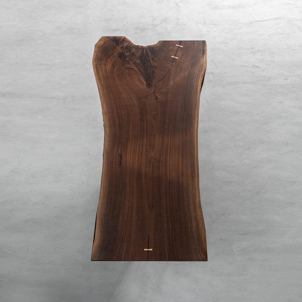 KAZANA Black Walnut Table Live Edge Kitchen Dining Table 36.42"Wx 80.71"L