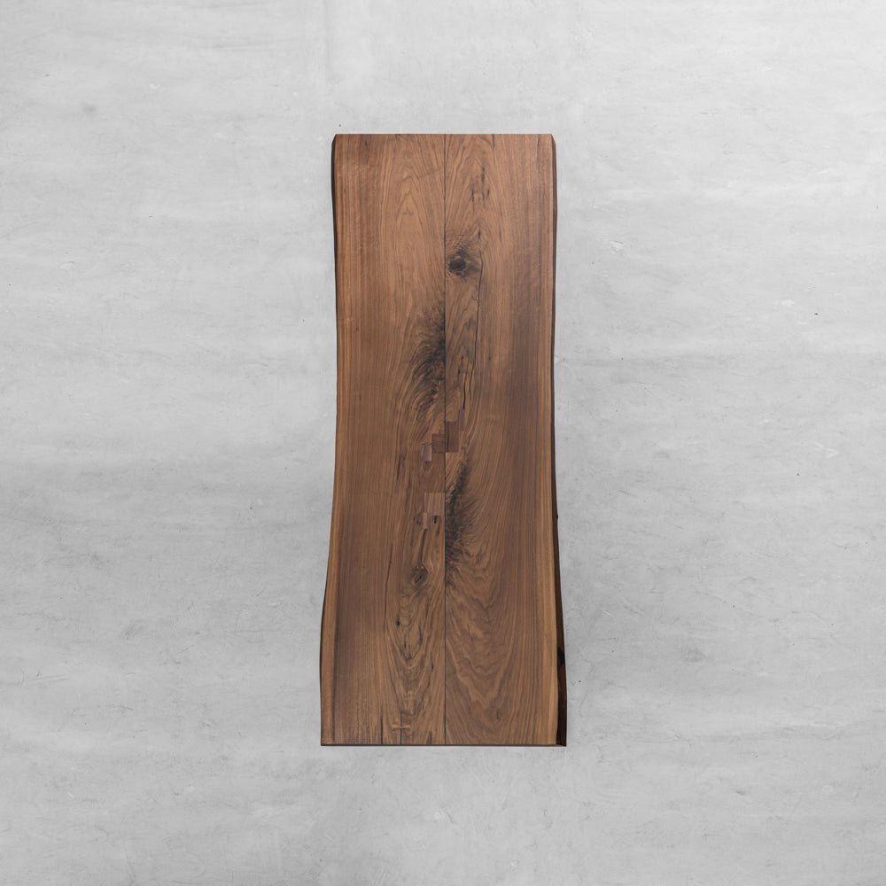 Kazana Black Walnut Table Live Edge Wood Table 33.78"Wx83.66"L