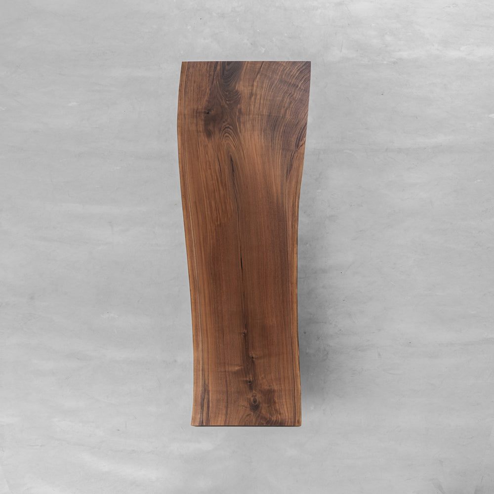 KAZANA Live Edge Wood Dining Table Solid Black Walnut Kitchen Table 31.1"Wx90.67"L