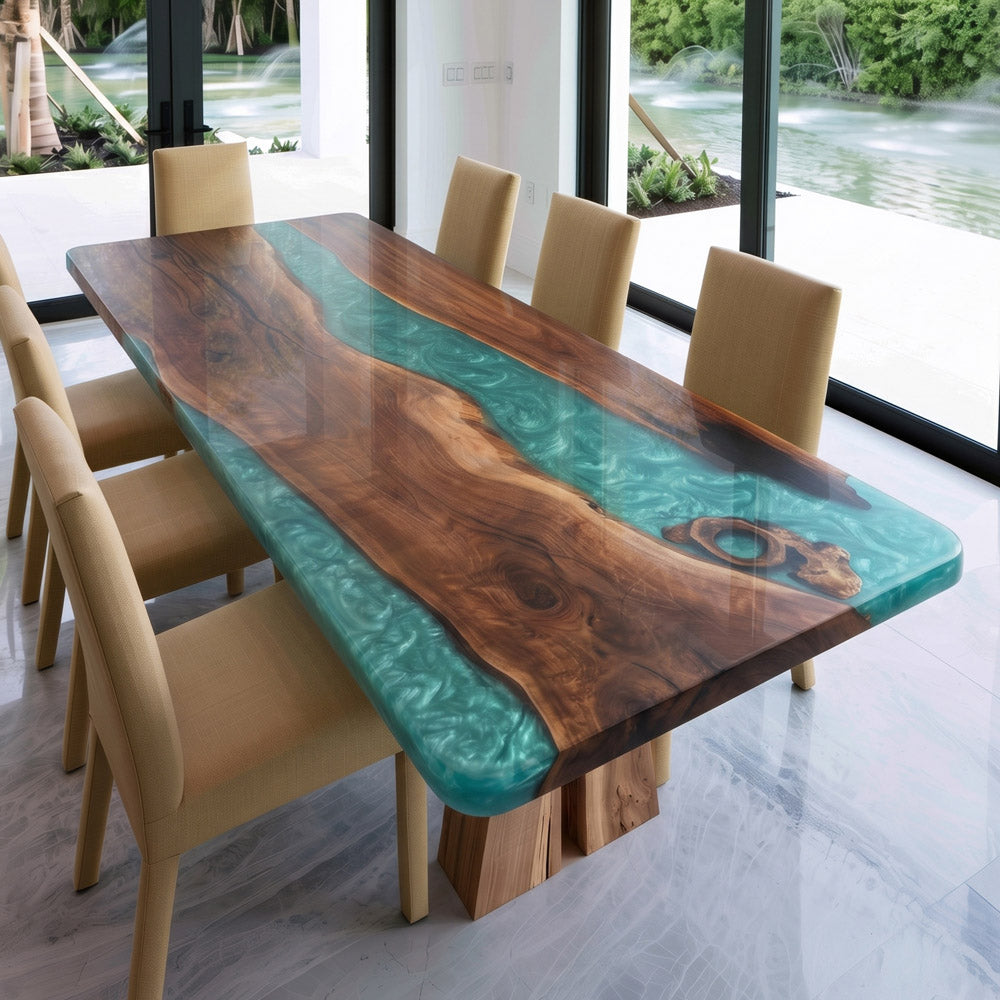 custom-peacock-blue-river-epoxy-tabletop-seattle