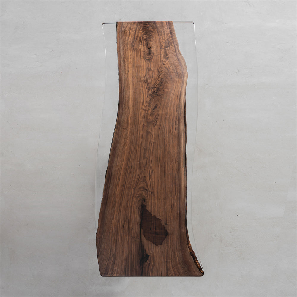 Epoxy Resin Black Walnut Wood Table - Kazanahome