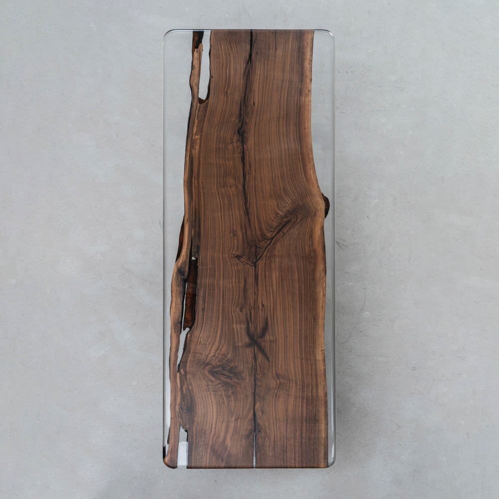Black Walnut Wood Epoxy Table - Kazanahome