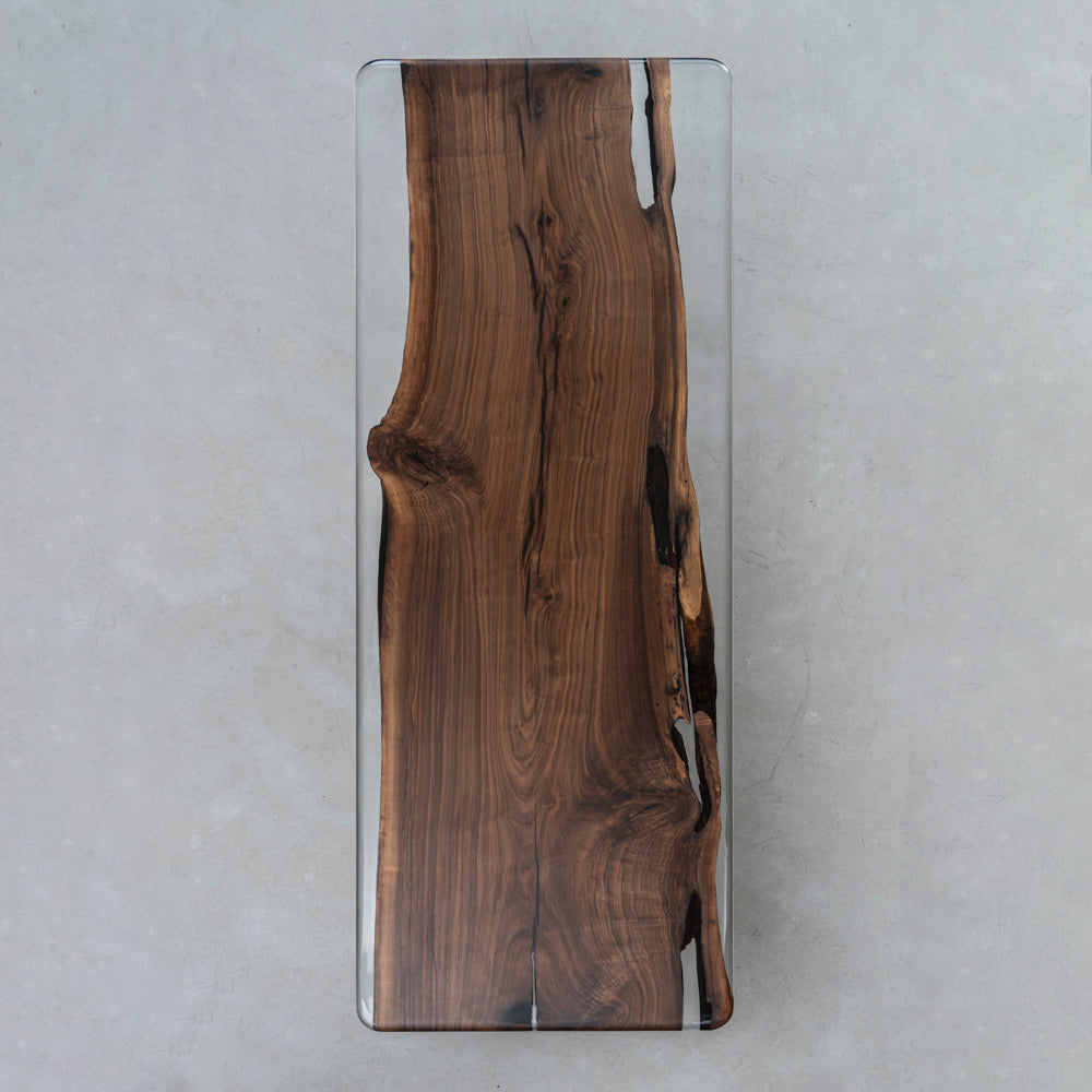 Wood Clear Epoxy River Table - Kazanahome