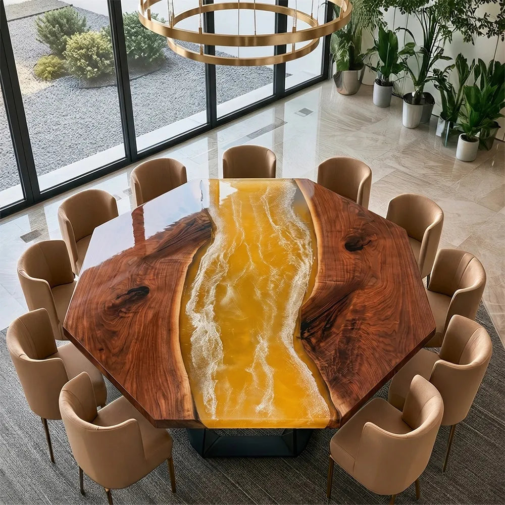 octagon-epoxy-resin-table-chicago