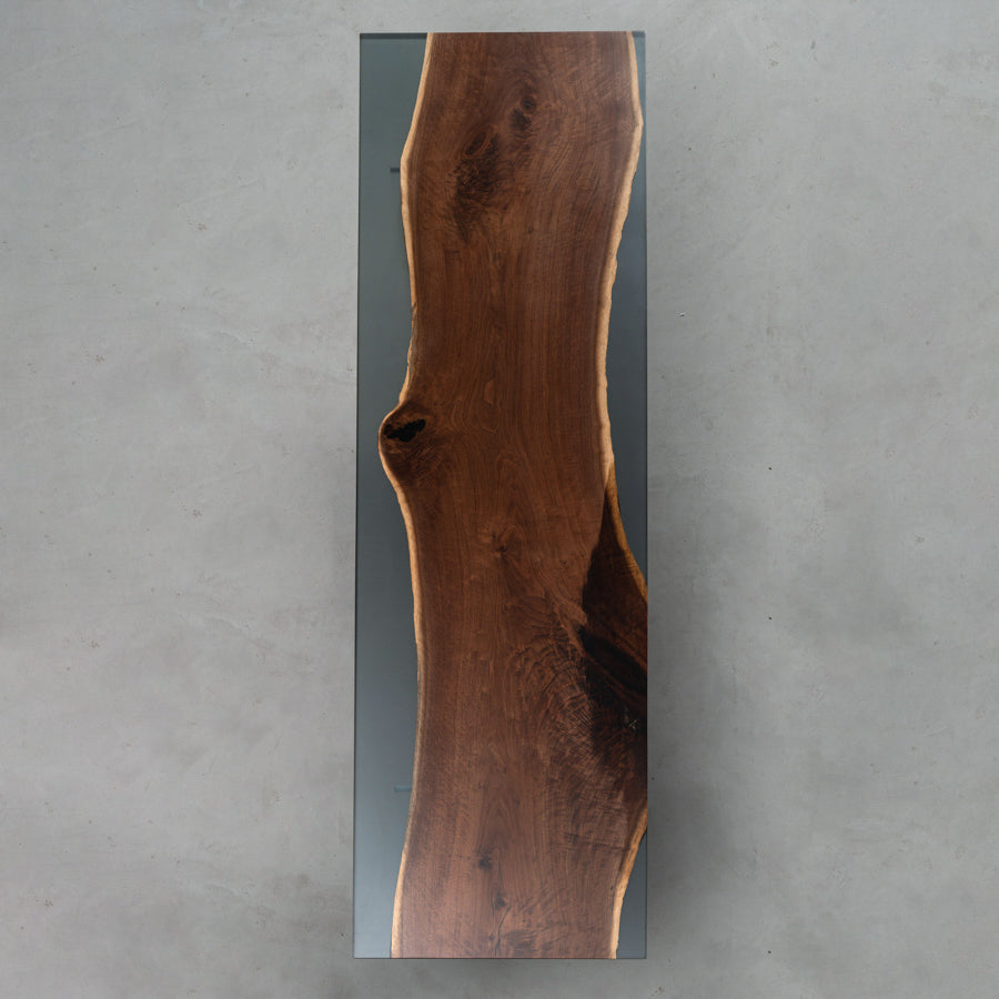BLACK WALNUT CLEAR EPOXY RESIN TABLES - KAZANA HOME