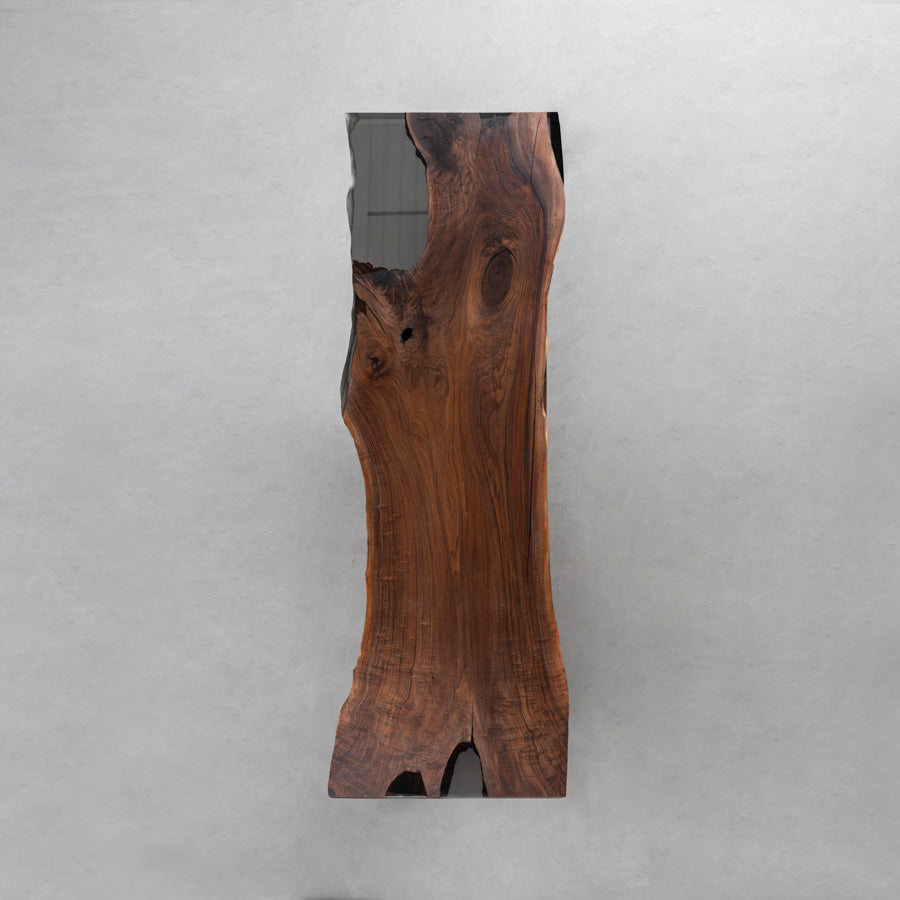 KAZANAHOME Handmade Epoxy Live Edge Wood Table