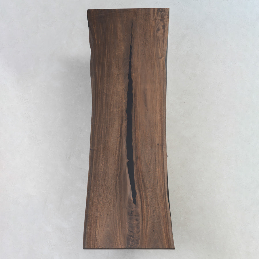 KAZANA Handmade Walnut Kitchen Live Edges Table 47.83"Wx134.45"L