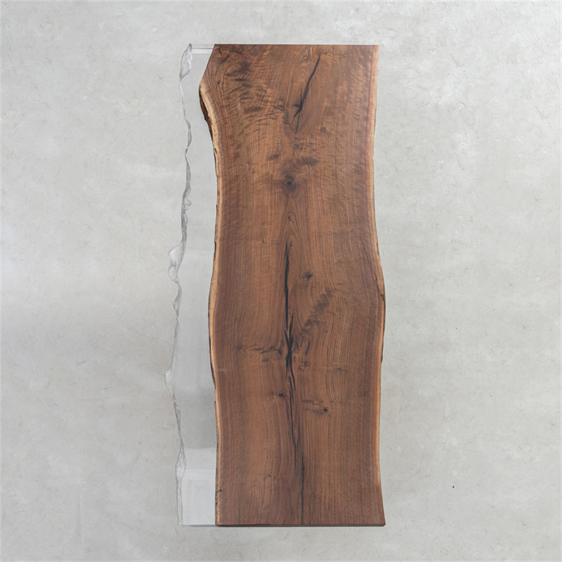 Epoxy Resin Black Walnut Wood Table - Kazanahome